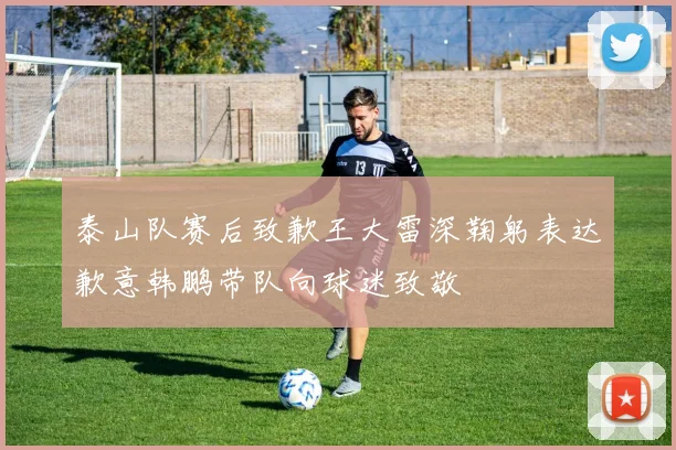泰山队赛后致歉王大雷深鞠躬表达歉意韩鹏带队向球迷致敬